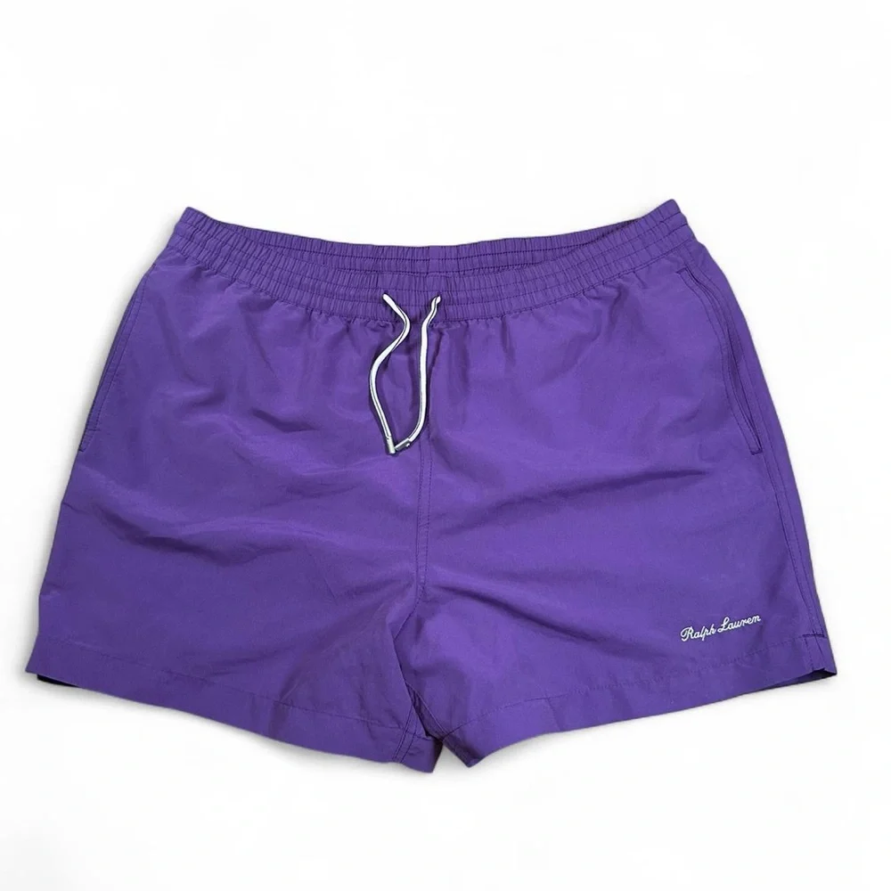 Ralph Lauren Purple Label Men’s Purple Amalfi‎ Swim Trunks Size 34”
